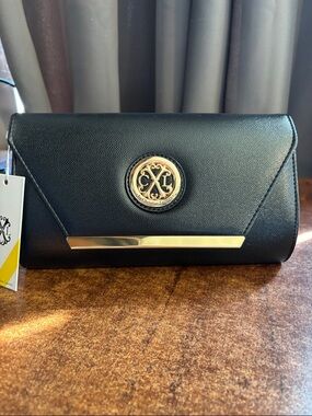 Christian LaCroix Glam Caviar Clutch with detachable chain